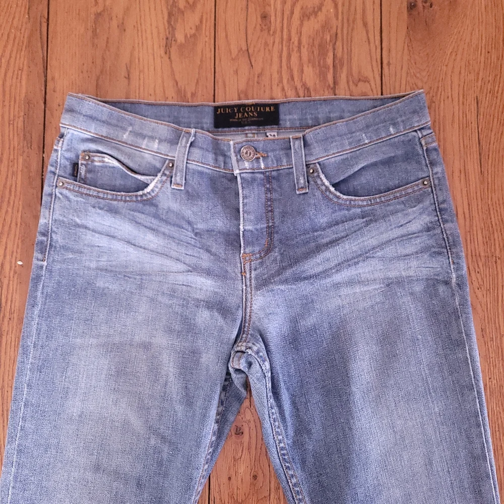 Vintage Bellbottom Flare Jeans -Tagged 30- USA Juicy Couture- Check Measurements - Picture 5 of 10